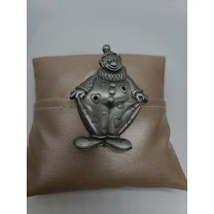 Clown brooch MS Dee Pewter Vintage